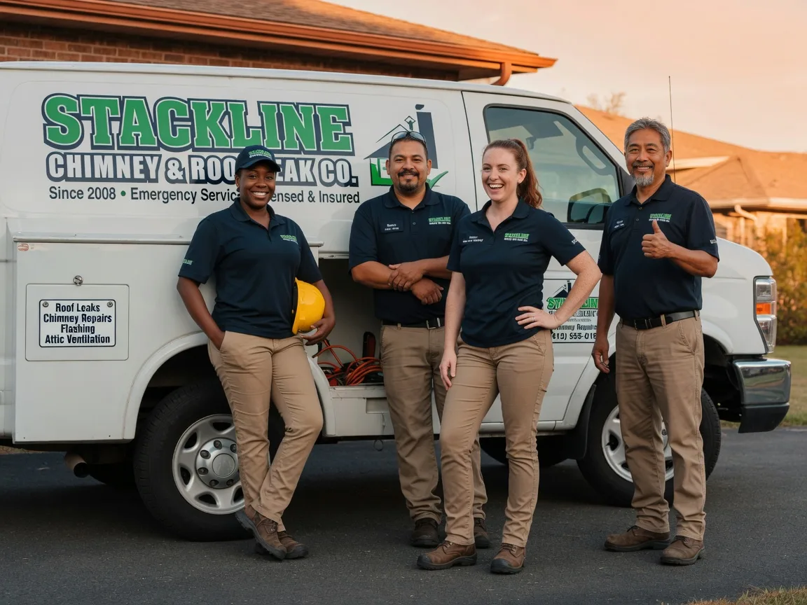 Chimney flashing repair company in Ramona, OK